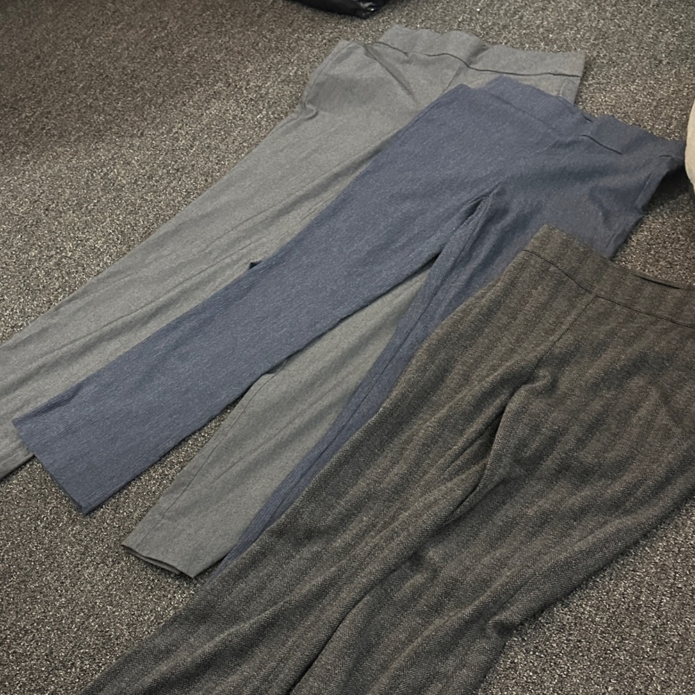 Simply Vera Vera Wang Set of 3 Women's Pants in Gray and Blue Tones-Small/PS